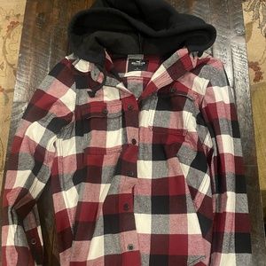Hollister Flannel Hooded Shirt